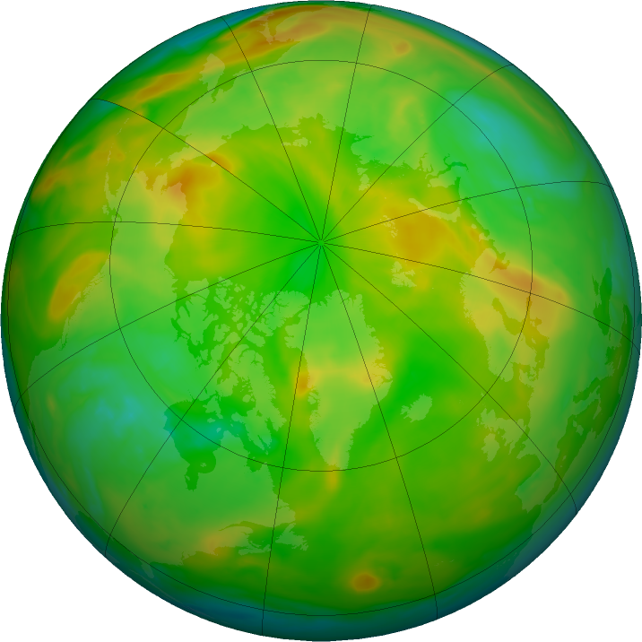 Arctic ozone map for 03 June 2023